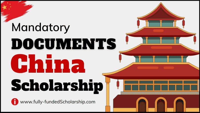 Mandatory Documents For Chinese Government CSC Scholarships 2024 ...